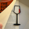 Marca paginas Copa de Vino x4