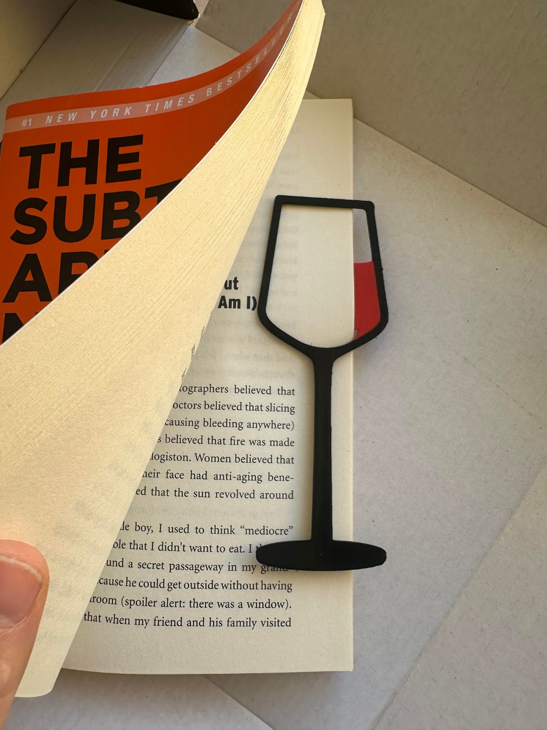 Marca paginas Copa de Vino x4