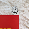 Marcapaginas Wojak que señala x5